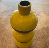 Yellow and Black Vase